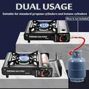 Portable 2 in 1 Camping Gas Stove - Lightweight & Versatile Cooking