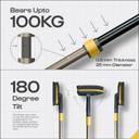 Versatile Bathroom Cleaning Brush with Extendable Handle & Microfiber Pad