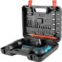 Powerful 28V Cordless Drill with Accessories and Dual Batteries