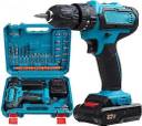 Powerful 28V Cordless Drill with Accessories and Dual Batteries