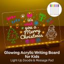3D Acrylic Writing Pad - Reusable LED Message Board for Home & Office
