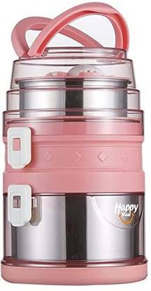 Premium Leak-Proof Stainless Steel Lunch Box for Adults & Kids - 3 Layer