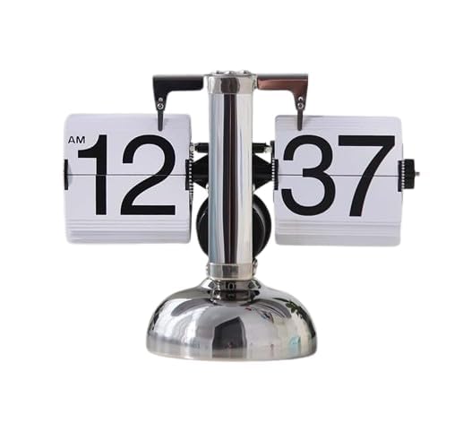 Retro Flip Desk Clock – Stylish Vintage Timepiece for Home & Office