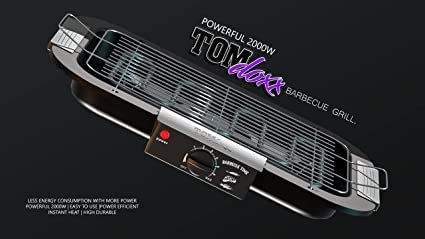 Electric Smokeless Barbecue Grill with Adjustable Temperature Control