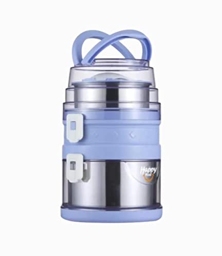 Premium Leak-Proof Stainless Steel Lunch Box for Adults & Kids - 3 Layer