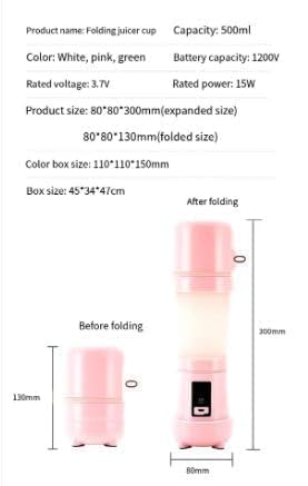 Portable Folding Juicer Cup - Wireless Blender for Smoothies & Juices