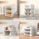 Stackable Foldable Plastic Wardrobe Organizer for Efficient Storage