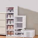 Collapsible Shoe Organizer with Clear Doors - Space-Saving Storage Solution