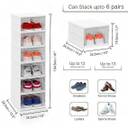 Collapsible Shoe Organizer with Clear Doors - Space-Saving Storage Solution