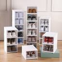 Collapsible Shoe Organizer with Clear Doors - Space-Saving Storage Solution