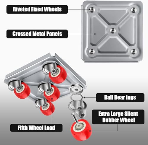 Heavy-Duty 5-Wheel Furniture Mover Set for Easy Transportation