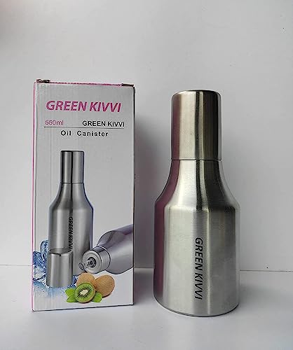 Stainless Steel Oil Dispenser for Versatile Kitchen Use - 550ml
