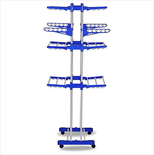 Heavy Duty Clothes Drying Stand with Wheels for Easy Mobility