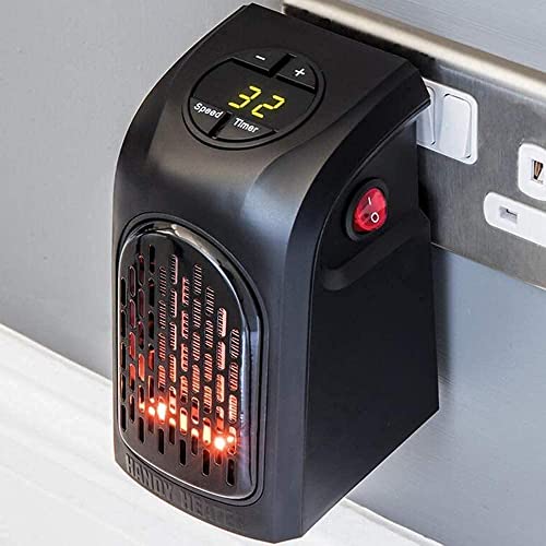 400W Room Heater Mini Portable Handy Heater | Compact plug-in design for bathrooms and offices | Quick personal warmth with low power use | Wall-mountable to save floor space