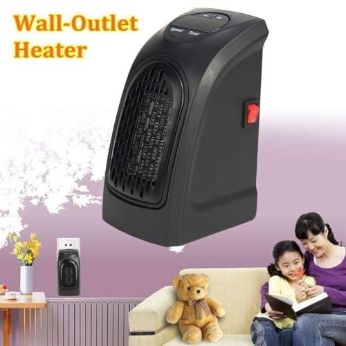 400W Room Heater Mini Portable Handy Heater | Compact plug-in design for bathrooms and offices | Quick personal warmth with low power use | Wall-mountable to save floor space