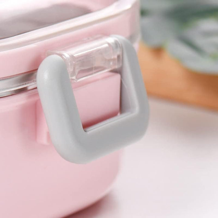 Durable 2 Compartment Lunch Box with Water Bottle for Kids & Adults