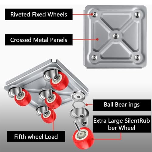 Heavy-Duty 5-Wheel Furniture Mover Set for Easy Transportation