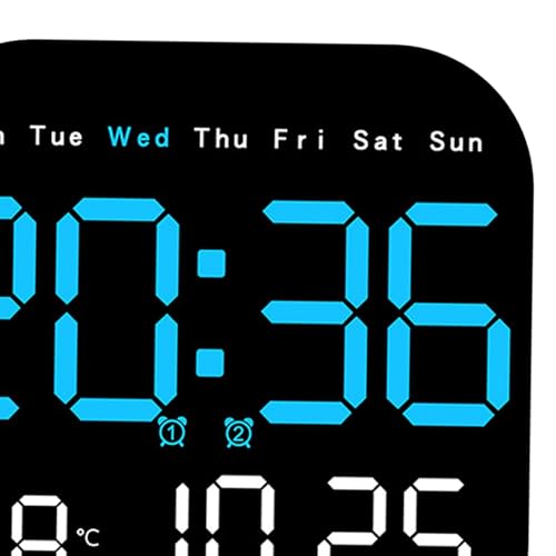 Stylish Digital Alarm Clock with Bright Display & Dual Alarm Settings