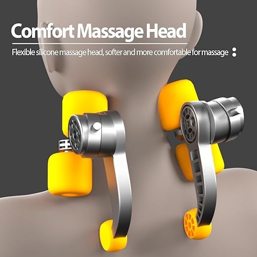 Electric Neck & Back Massager with Heat for Relaxation and Relief