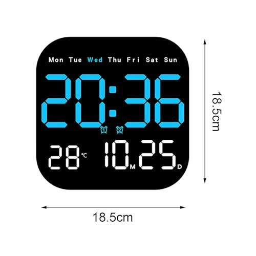 Stylish Digital Alarm Clock with Bright Display & Dual Alarm Settings