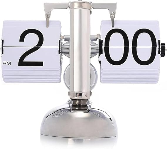 Retro Flip Desk Clock – Stylish Vintage Timepiece for Home & Office