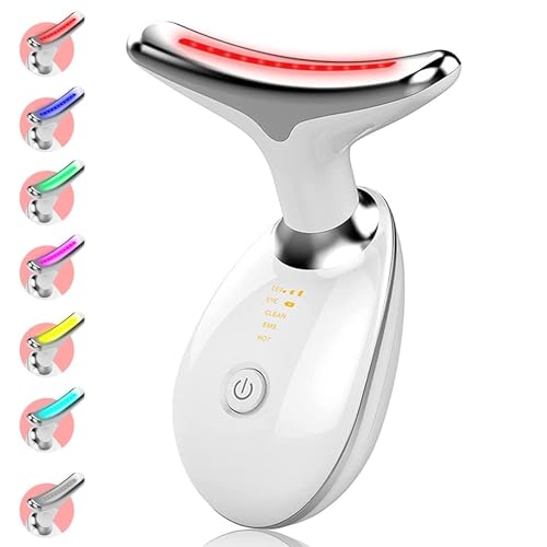 LED Photon Therapy Neck Massager - Skin Rejuvenation & Firming Device