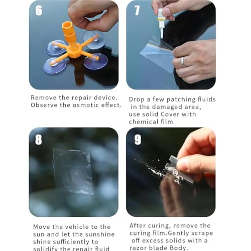 Effortless Windshield Repair Kit for Chips and Cracks - DIY Solution