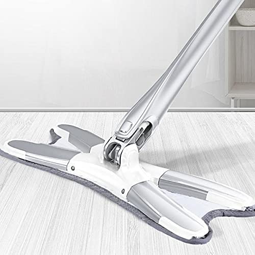 Microfiber Spray Mop with Removable Washable Pad and Extendable Handle | Wet and dry cleaning without a bucket | 360° swivel flat head reaches corners and under furniture | Ergonomic long pole protects your back | Reusable absorbe