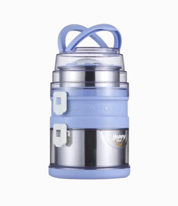 Premium Leak-Proof Stainless Steel Lunch Box for Adults & Kids - 3 Layer