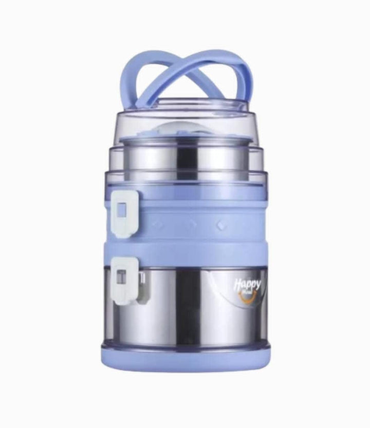 Premium Leak-Proof Stainless Steel Lunch Box for Adults & Kids - 3 Layer