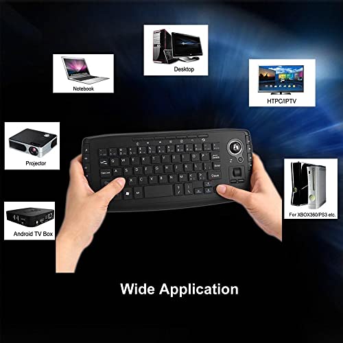 Wireless Keyboard and Mouse Combo with Trackball - Versatile Control