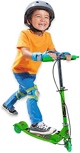 Foldable 3-Wheel Scooter for Kids - Adjustable Height & LED Lights