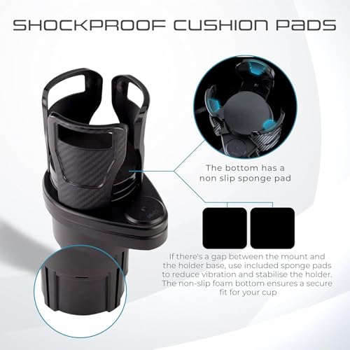 Adjustable 2-in-1 Car Cup Holder Expander for Convenience & Versatility
