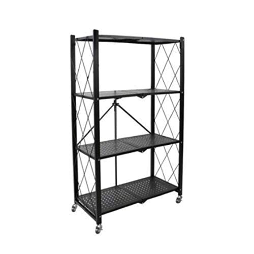 4 Layer Foldable Storage Rack for Kitchen & Home Organization