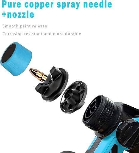 Versatile Electric Paint Sprayer with 48V Battery & 800ml Capacity