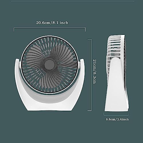 USB Desk Fan with Strong Airflow & Quiet Operation for Home & Office