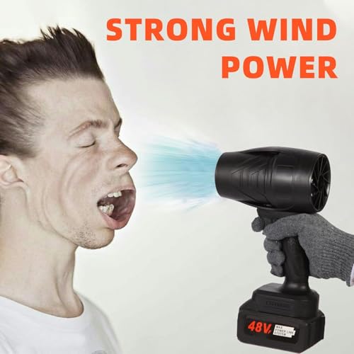 Powerful Cordless Leaf Blower with Adjustable Speed for Easy Cleaning