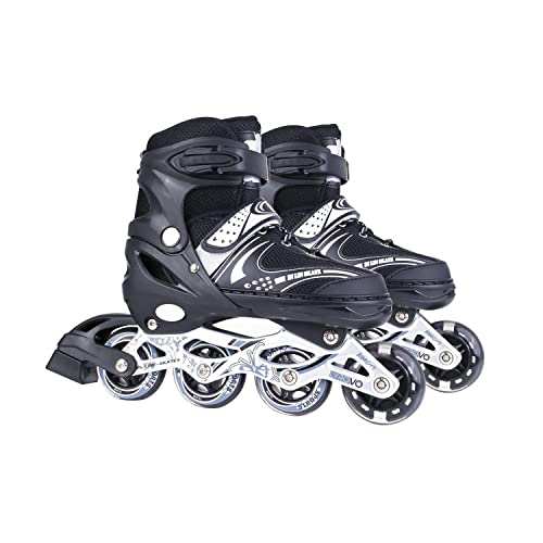 Adjustable Inline Skates for Kids with LED Lights - Perfect for Outdoor Fun