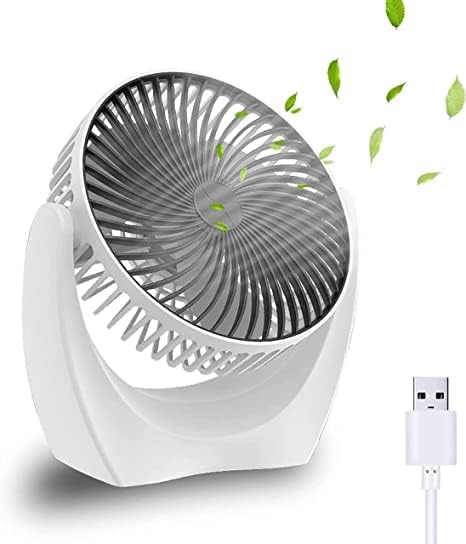 USB Desk Fan with Strong Airflow & Quiet Operation for Home & Office