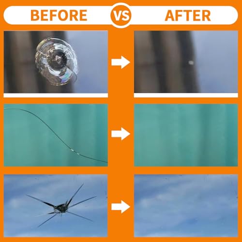 Effortless Windshield Repair Kit for Chips and Cracks - DIY Solution