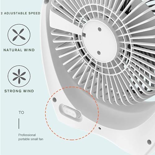 USB Desk Fan with Strong Airflow & Quiet Operation for Home & Office