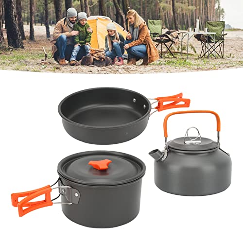 Camping Cookware Set for 2-3 people | compact nesting mess kit for ...