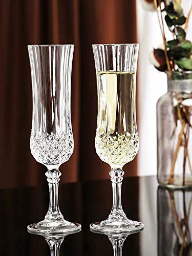 Elegant Crystal Champagne Flute Glasses Set for Perfect Celebrations