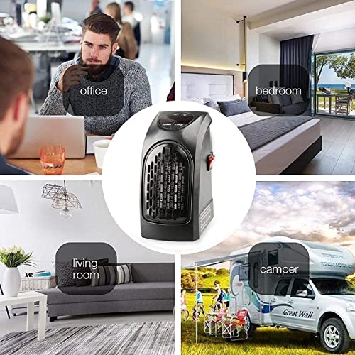 400W Room Heater Mini Portable Handy Heater | Compact plug-in design for bathrooms and offices | Quick personal warmth with low power use | Wall-mountable to save floor space