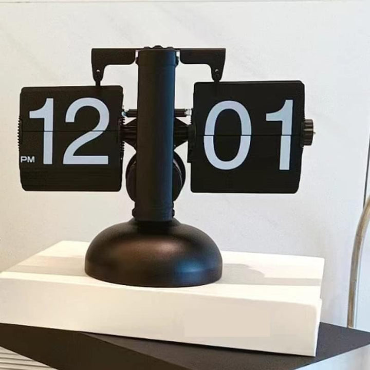 Retro Flip Desk Clock – Stylish Vintage Timepiece for Home & Office