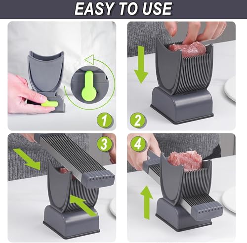 Multifunctional Manual Meat Slicer for Perfectly Thin Cuts