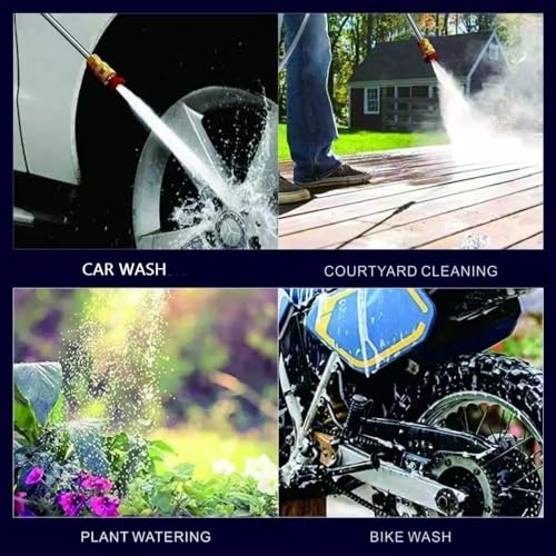 High Pressure Wireless Washer for Car & Bike Cleaning - 48V Rechargeable