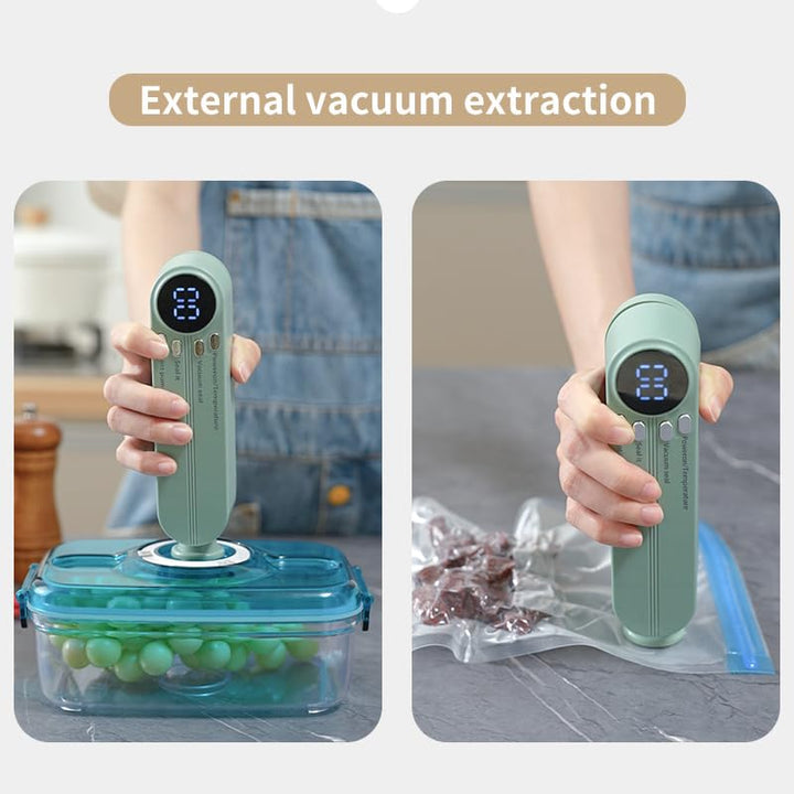 3-in-1 Cordless Mini Vacuum Sealer for Food Storage & Preservation
