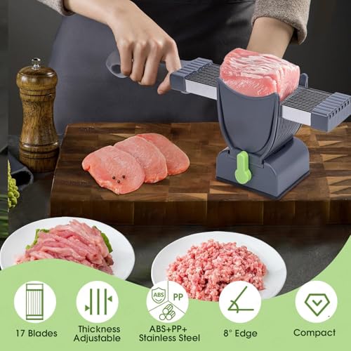 Multifunctional Manual Meat Slicer for Perfectly Thin Cuts