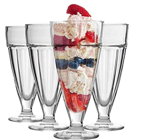 Stylish 350ml Milkshake Glass Set – Perfect for Drinks & Desserts
